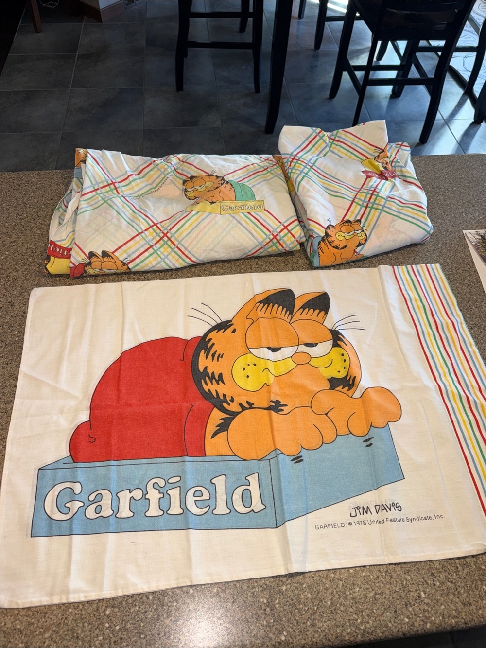 Garfield Jim Davis 1978 Full sheet set